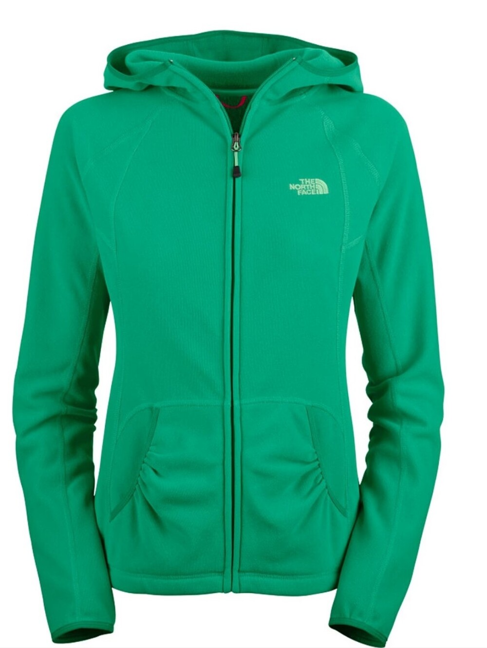 The North Face Green Women's Fleece Hoodie Vest